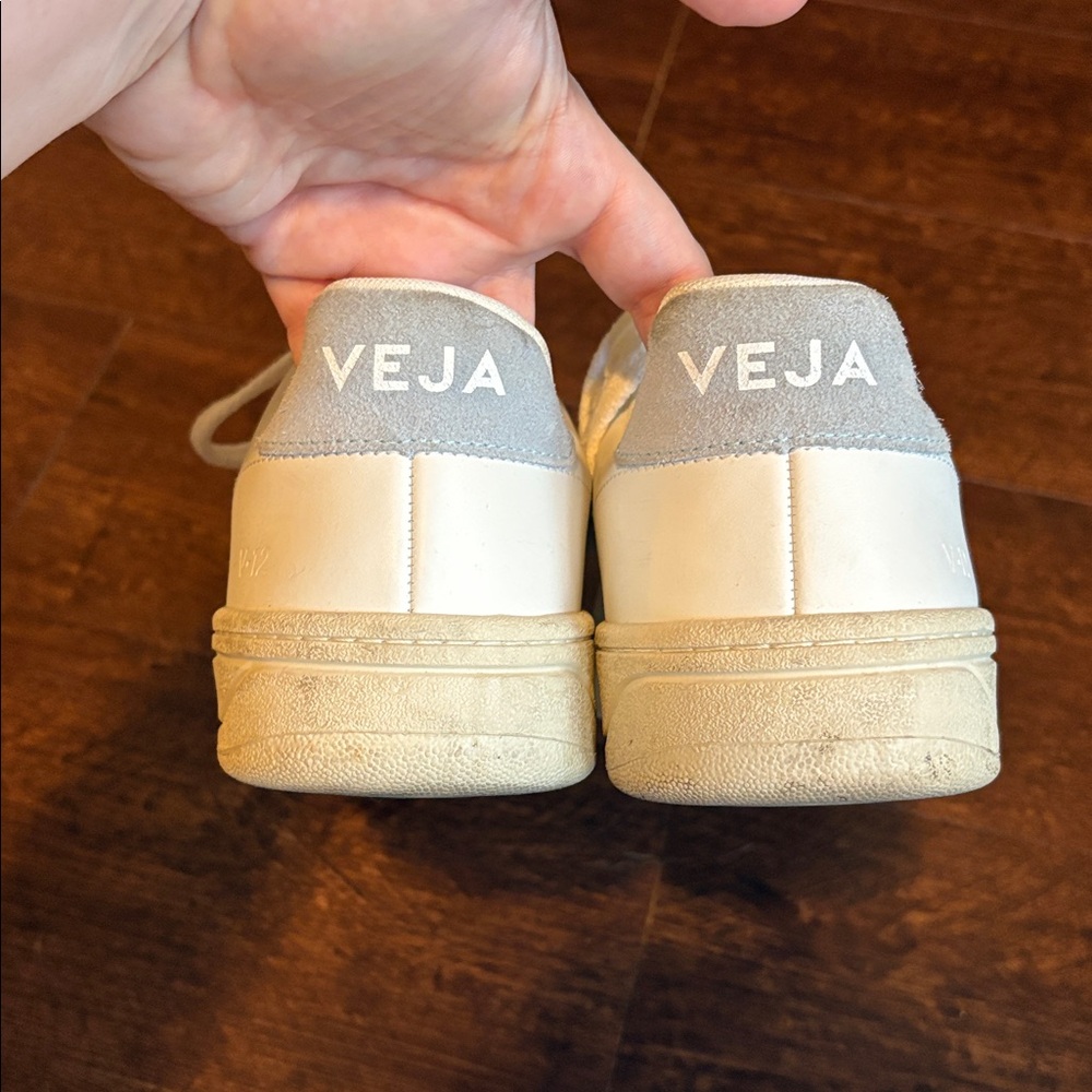 Veja White and Light Blue Athletic Shoes - Picture 10 of 11